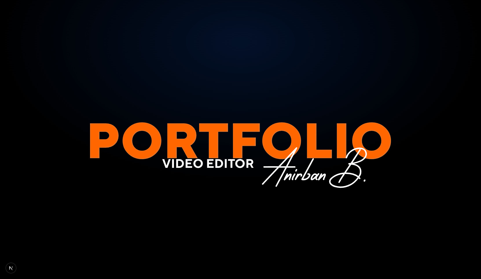 Portfolio Website (Video Editor)
